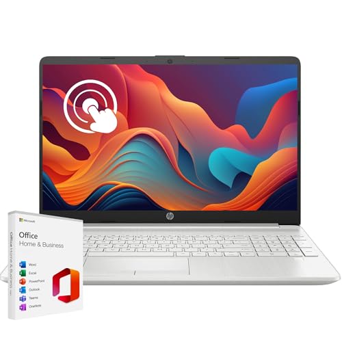 HP Newest Pavilion 15.6' HD Touchscreen Laptop with Microsoft Office Lifetime License, 32GB RAM, 1TB SSD Storage (512GB PCIe with 512GB P500 External SSD), Intel 6-Core i3 Processor, HDMI, Win 11