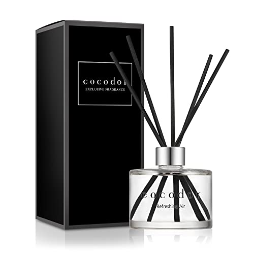 COCODOR Signature Reed Diffuser/Refreshing Air/6.7oz/1Pack / Home Fragrance Scent Essential Oil Stick Diffuser for Bedroom Bathroom Home Décor