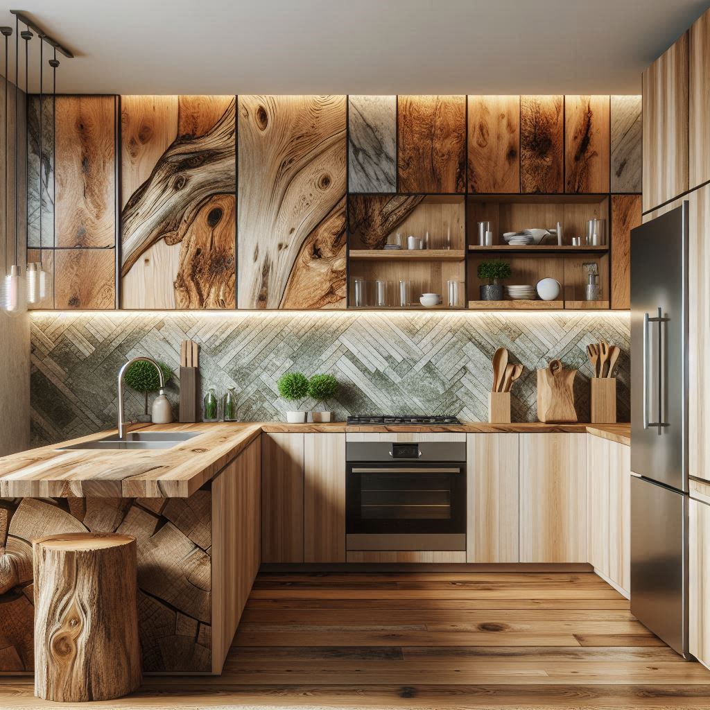 15 Earthy Kitchen Ideas: Gray, Green, Black, and White for a Modern Bohemian Look