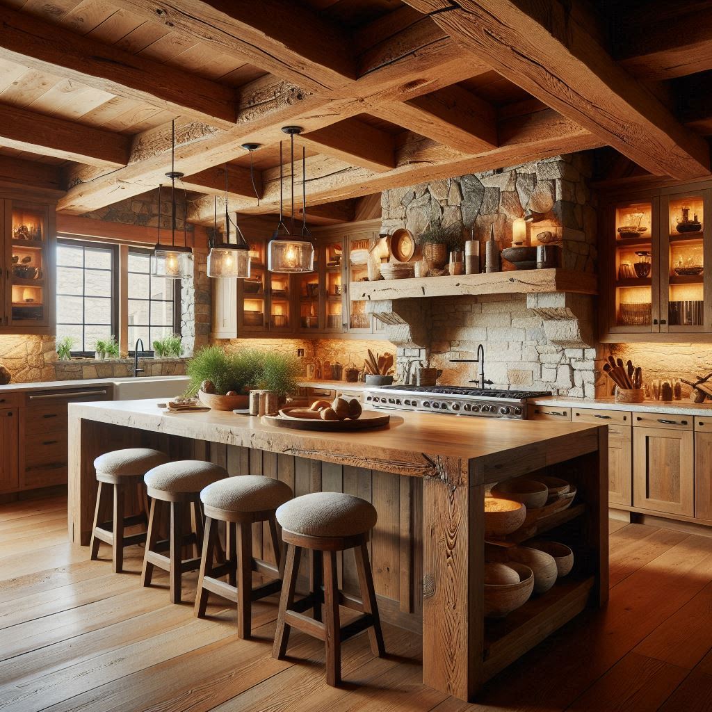 15 Rustic Kitchen Ideas: Italian, Modern Natural, Farmhouse Style, Small, Wood Kitchen, White & Green