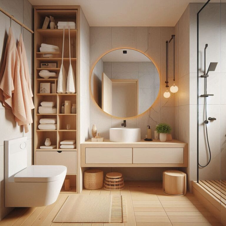 15 Japandi Bathroom Ideas Small, White, Grey & Black Spaces with