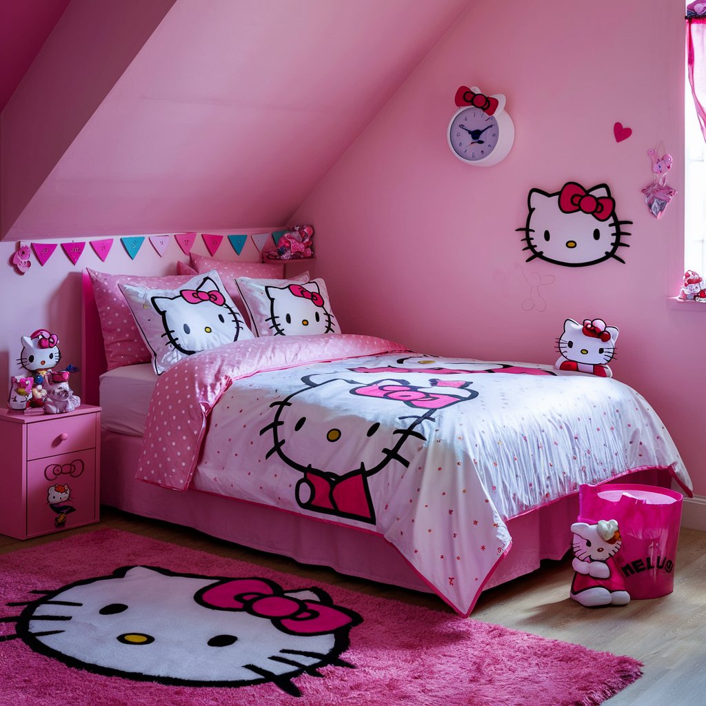 19 Pink Hello Kitty Bedroom Ideas for Teenage Girls: Aesthetic Inspirations