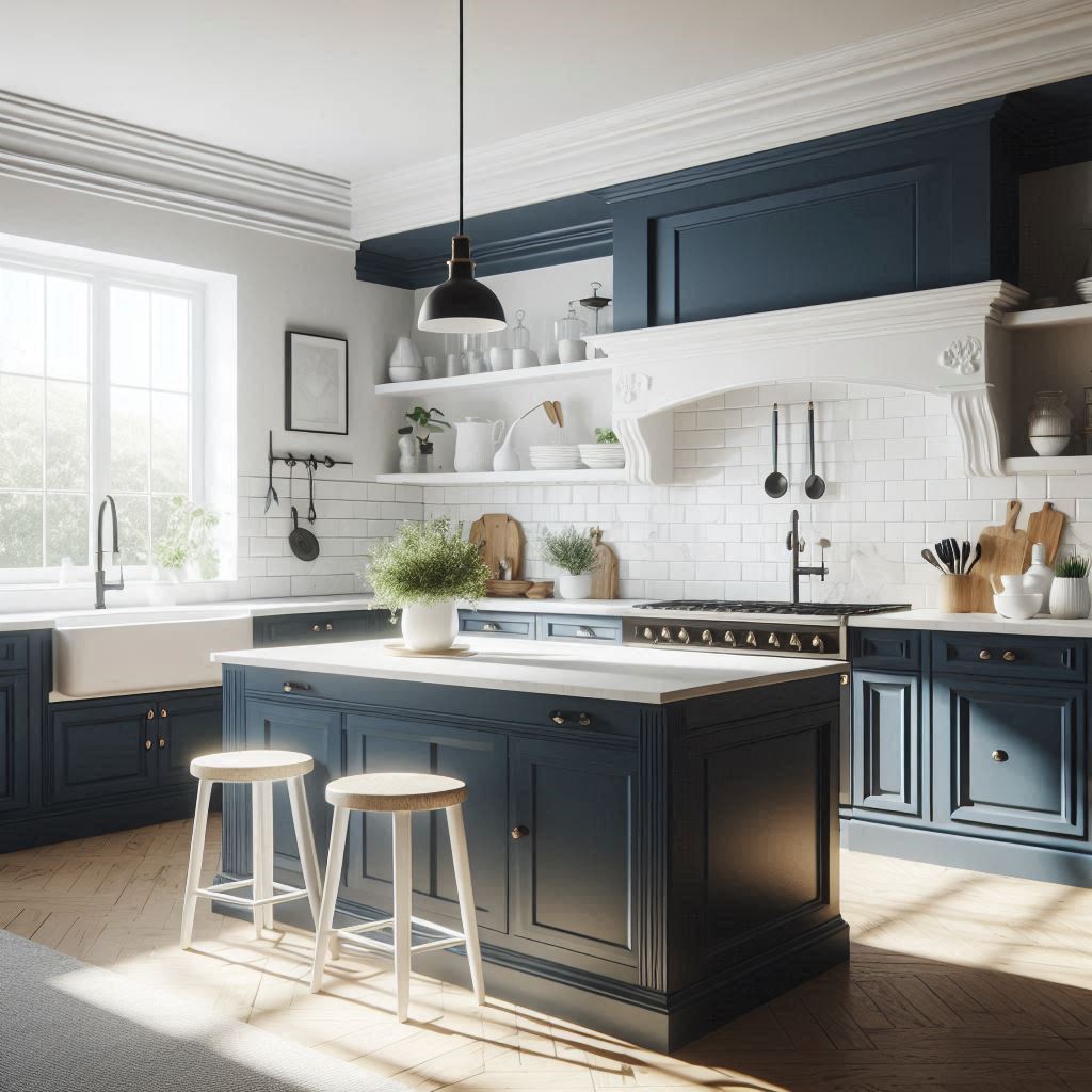 13 Navy Blue Kitchen Ideas: Stunning Combinations with White, Wood, Grey, Cabinets, Walls, and Islands