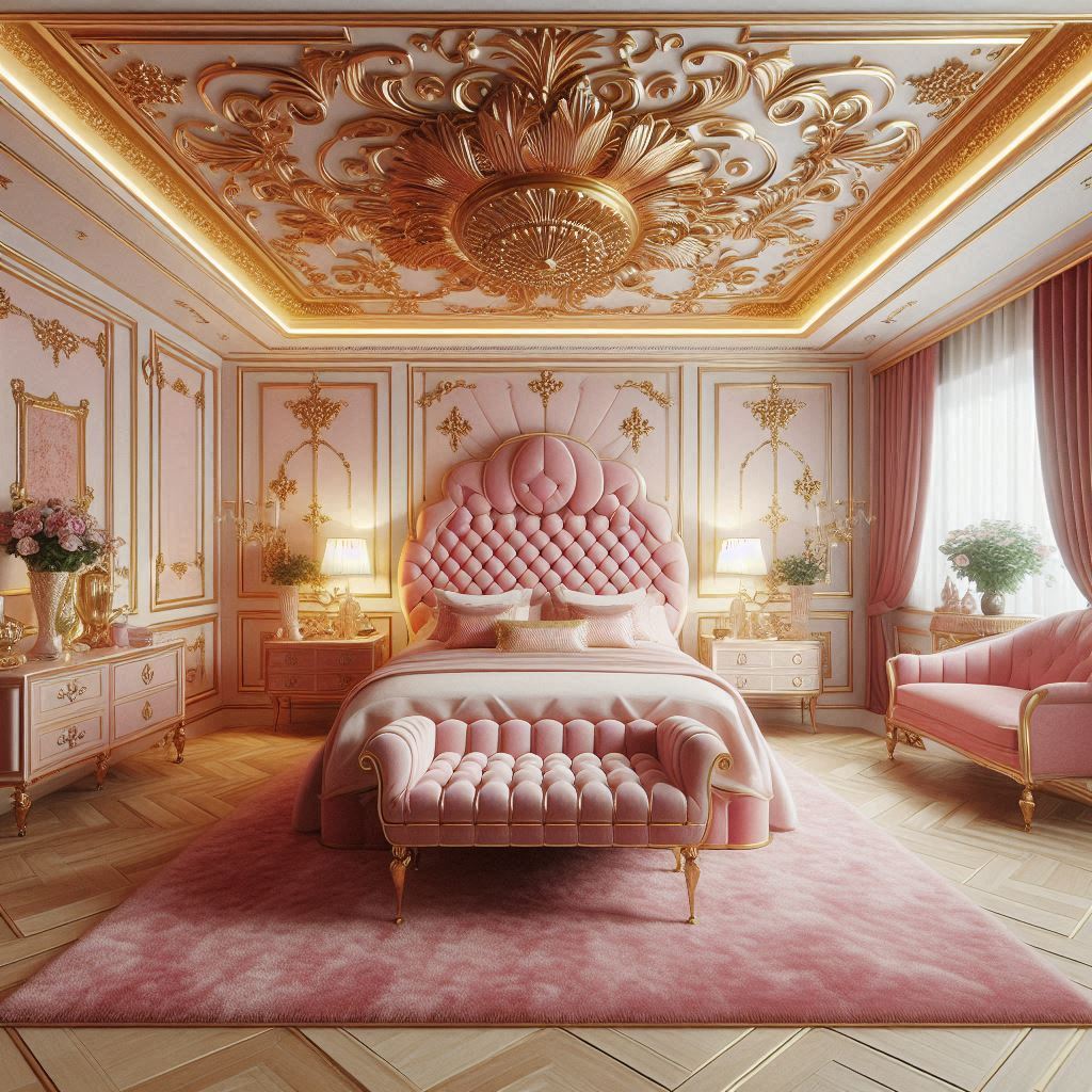 16 Pink Bedroom Ideas: Combinations with White, Grey, Black, Gold, Blue & Orange