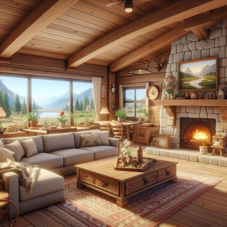 16 Rustic Living Room Ideas: Cozy, Farmhouse Style, Bloxburg, Small ...