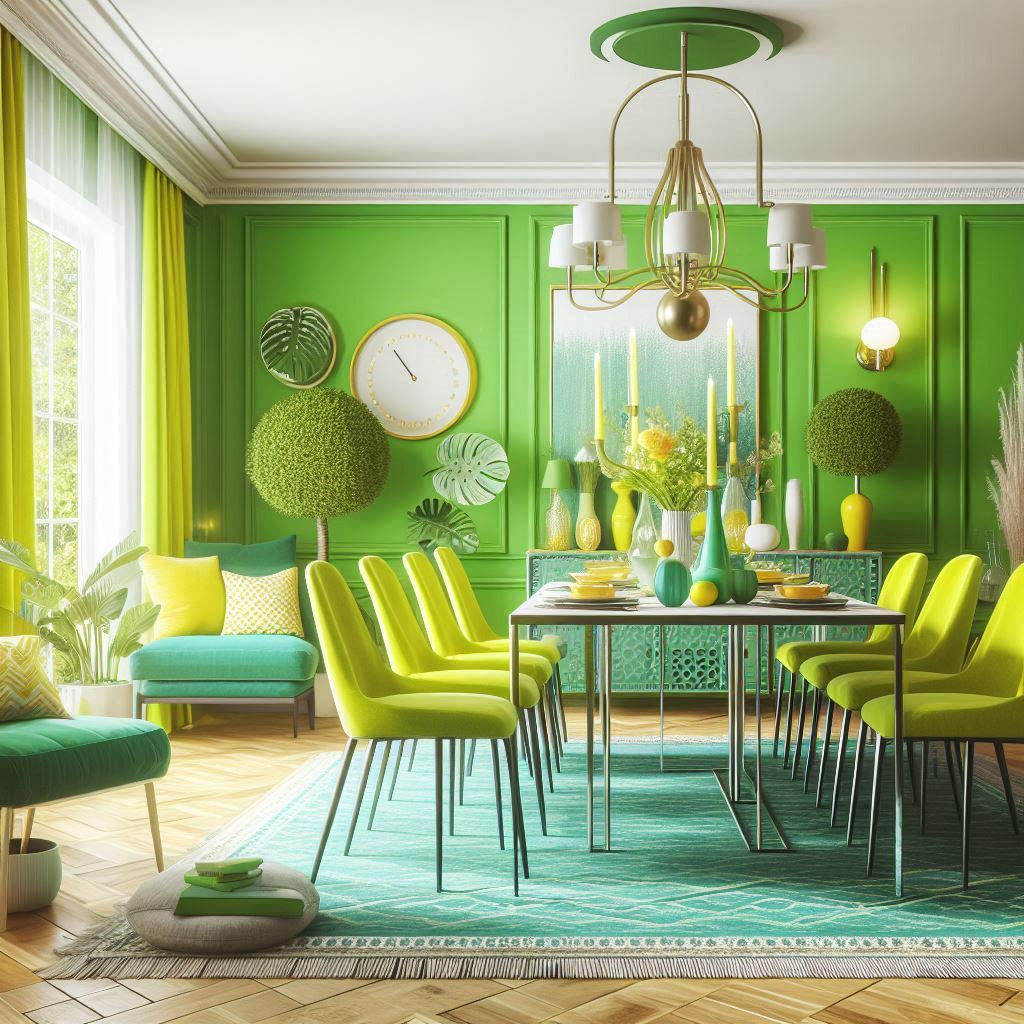 16 Green Dining Room Ideas: Luxury Interior Design Tips with Accent Wall