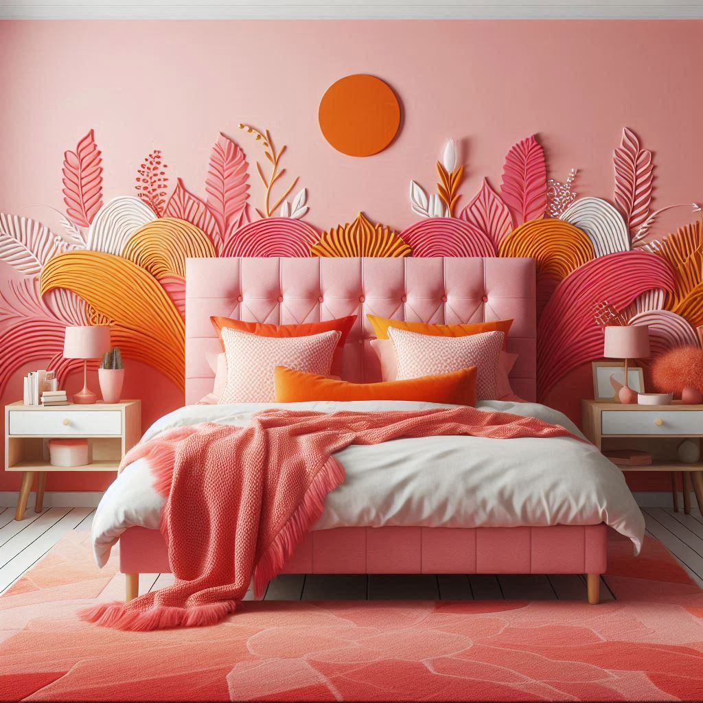 16 Pink Bedroom Ideas: Combinations with White, Grey, Black, Gold, Blue & Orange