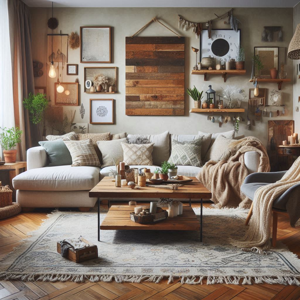 16 Rustic Living Room Ideas: Cozy, Farmhouse Style, Bloxburg, Small Apartments on Budget