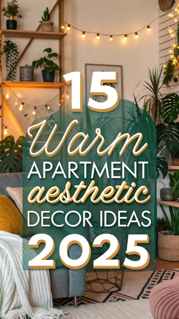 15 Warm Apartment Aesthetic Decor Ideas 2025