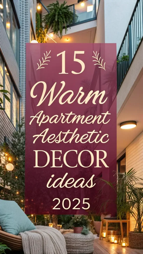 15 Warm Apartment Aesthetic Decor Ideas 2025