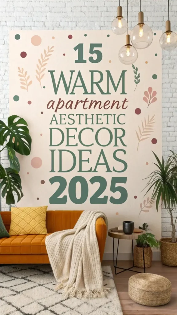 15 Warm Apartment Aesthetic Decor Ideas 2025