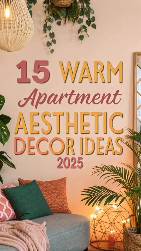 15 Warm Apartment Aesthetic Decor Ideas 2025