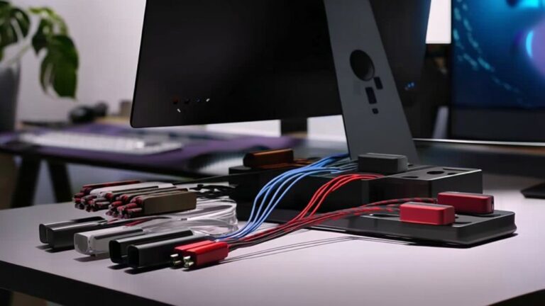 top desk cable organizers